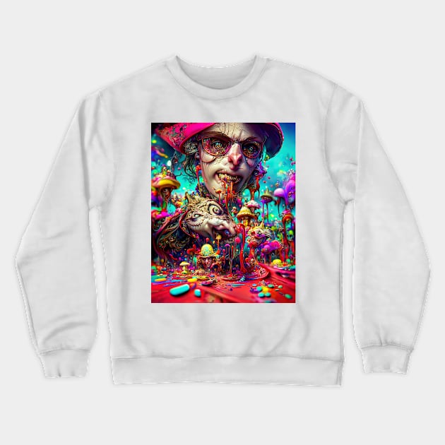 Fear and Loathing in Wonderland #4 Crewneck Sweatshirt by aetherialdnb